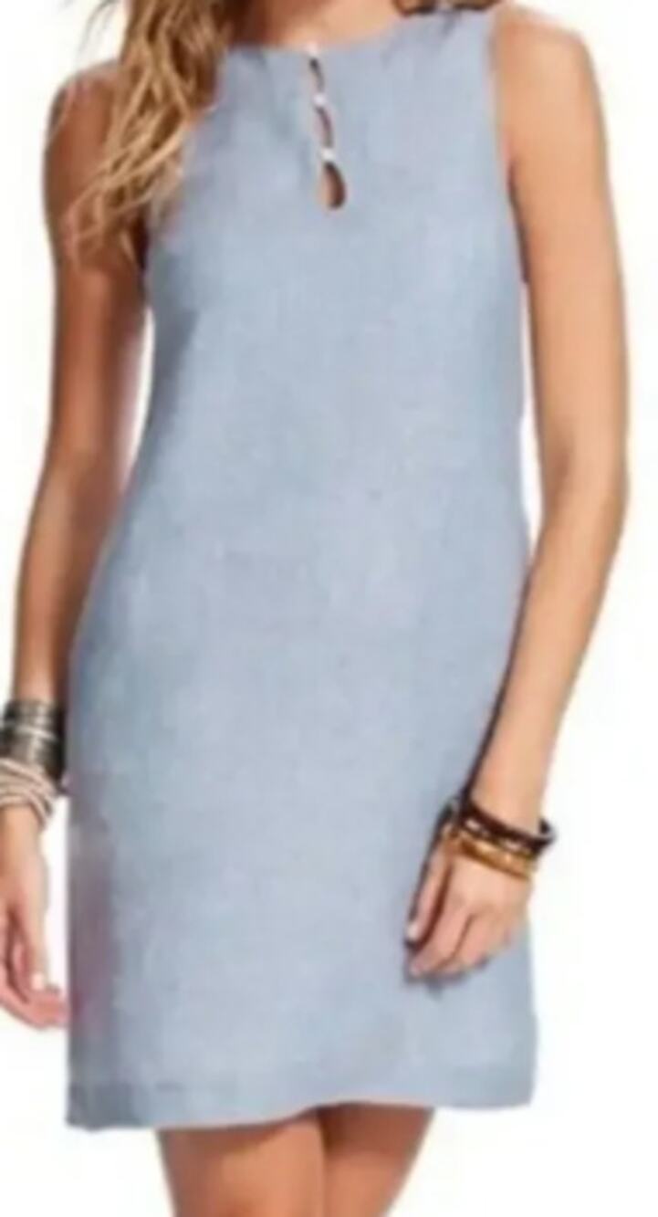 Island Company Linen Castaway Shift Dress sz L